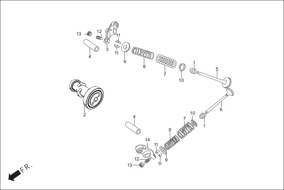 E-3 CAM SHAFT/VALVE