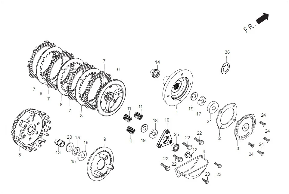 E-6A CLUTCH (3 LUG)