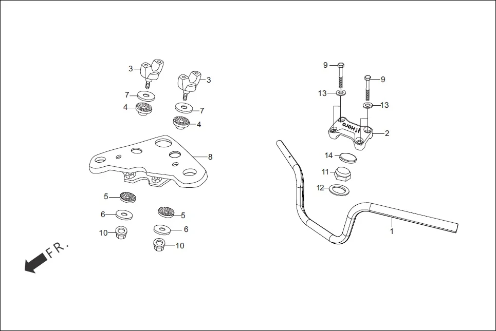 F-4 HANDLE PIPE/TOP BRIDGE diagram showing 94101-06000