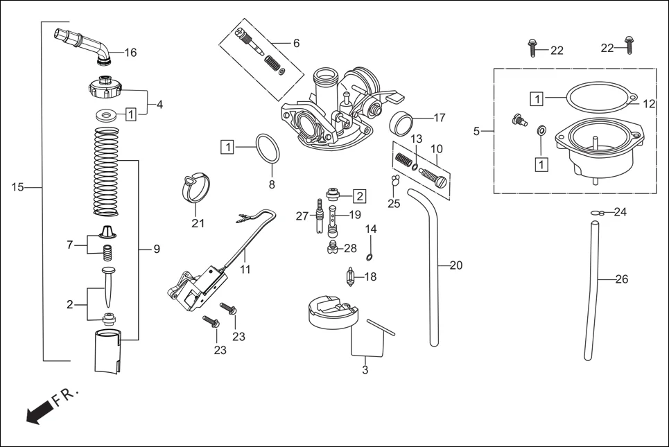 E-13-KICK, SELF CARBURETTOR