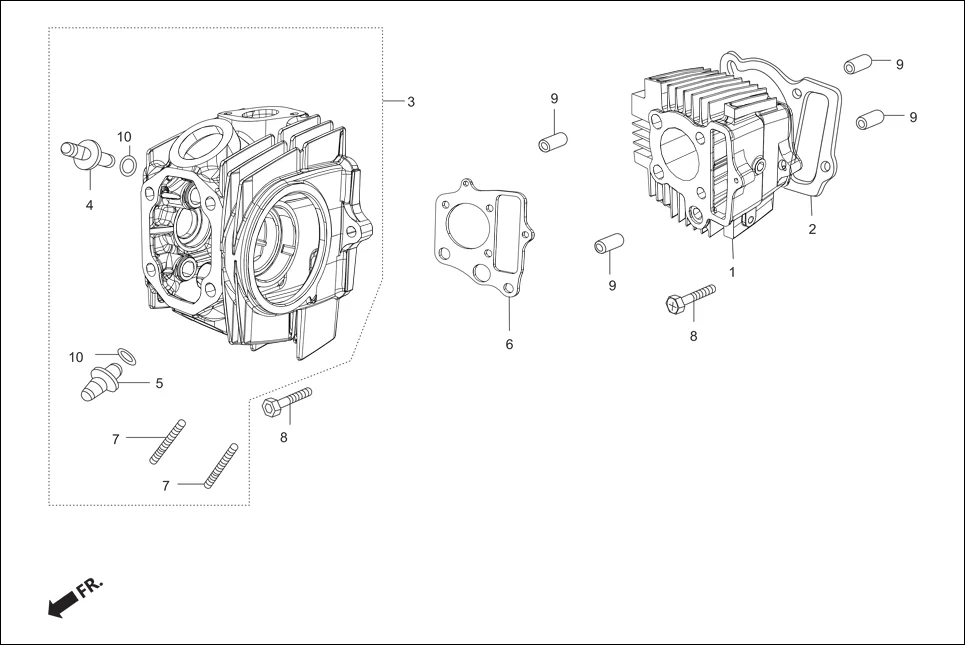 E-2 CYLINDER/CYLINDER HEAD