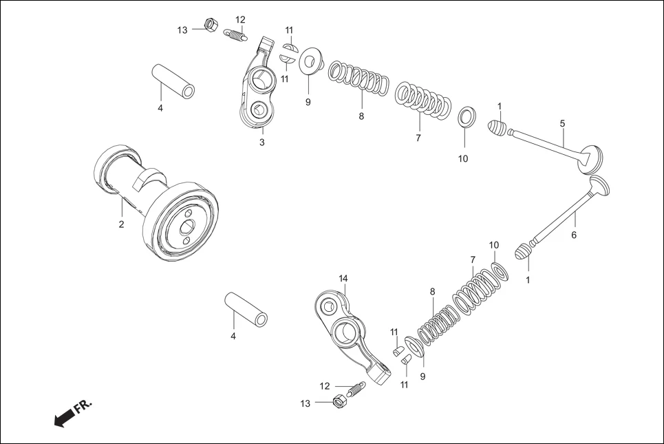 E-3 CAM SHAFT/VALVE
