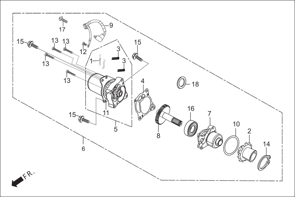 E-7C-SELF STARTING MOTOR (SELF START)