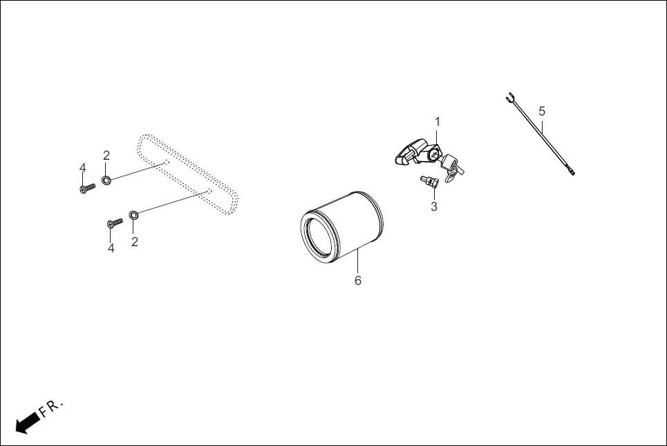 F-28A (OPTIONAL) assembly diagram for Hero HF Deluxe iBS (Dec,2018)