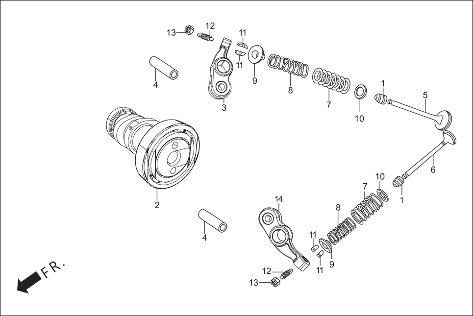 E-3 CAM SHAFT/VALVE