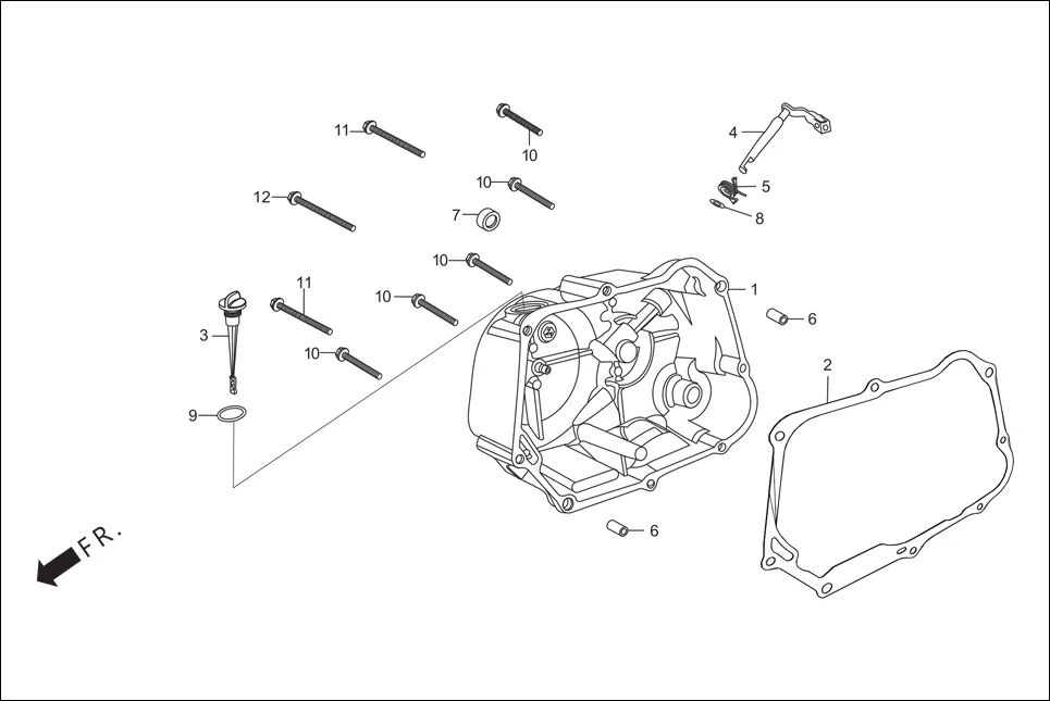 E-5 RIGHT CRANKCASE COVER