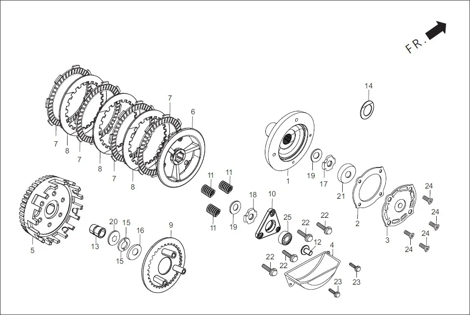 E-6B CLUTCH (3 LUG)