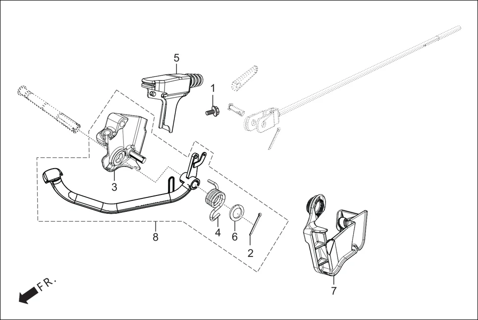 F-18A CBS ASSY. assembly diagram for Hero HF Deluxe i3S BSVI (Jan, 2020)