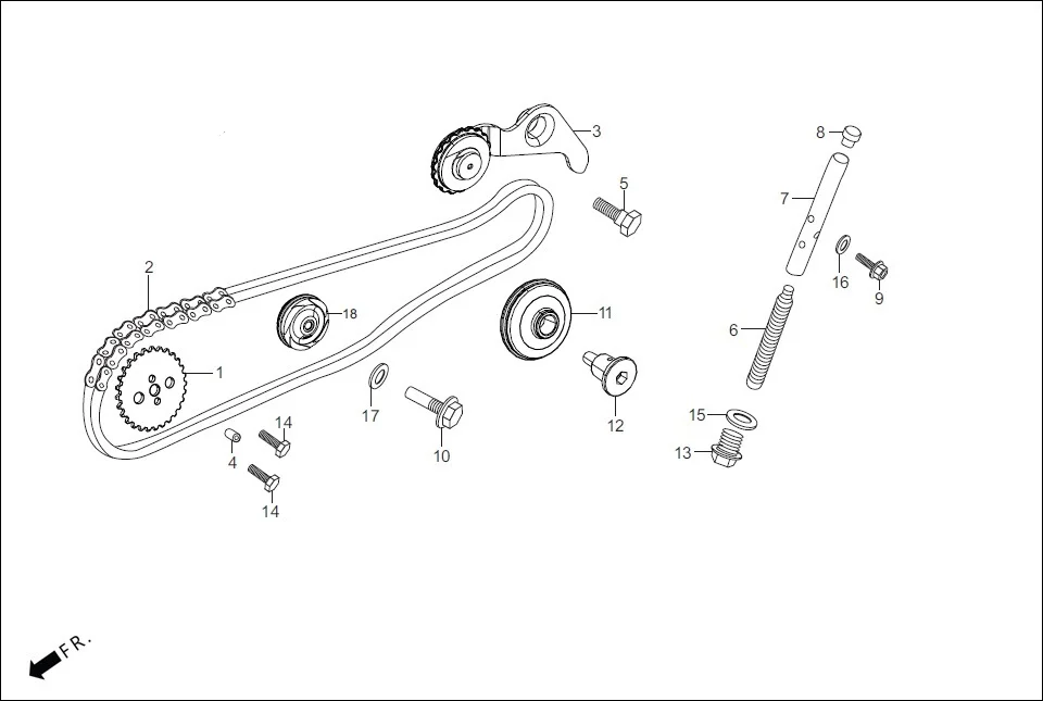 E-4 CAM CHAIN TENSIONER