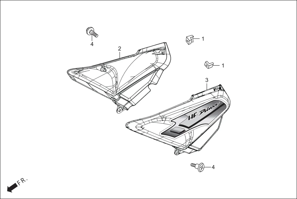 F-14 SIDE COVER diagram showing 90113-KST-940