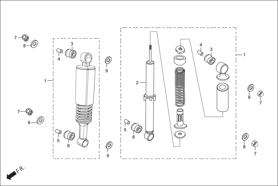 F-20 REAR CUSHION diagram showing 52489-AAD-501