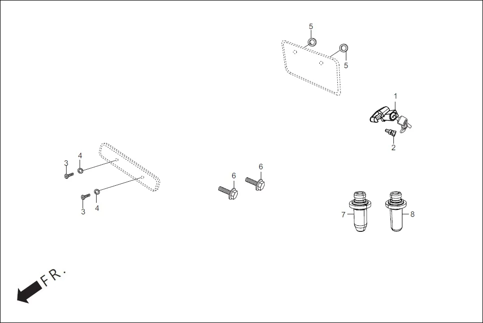 F-28A (OPTIONAL) assembly diagram for Hero HF Deluxe BSVI (Jan, 2020)