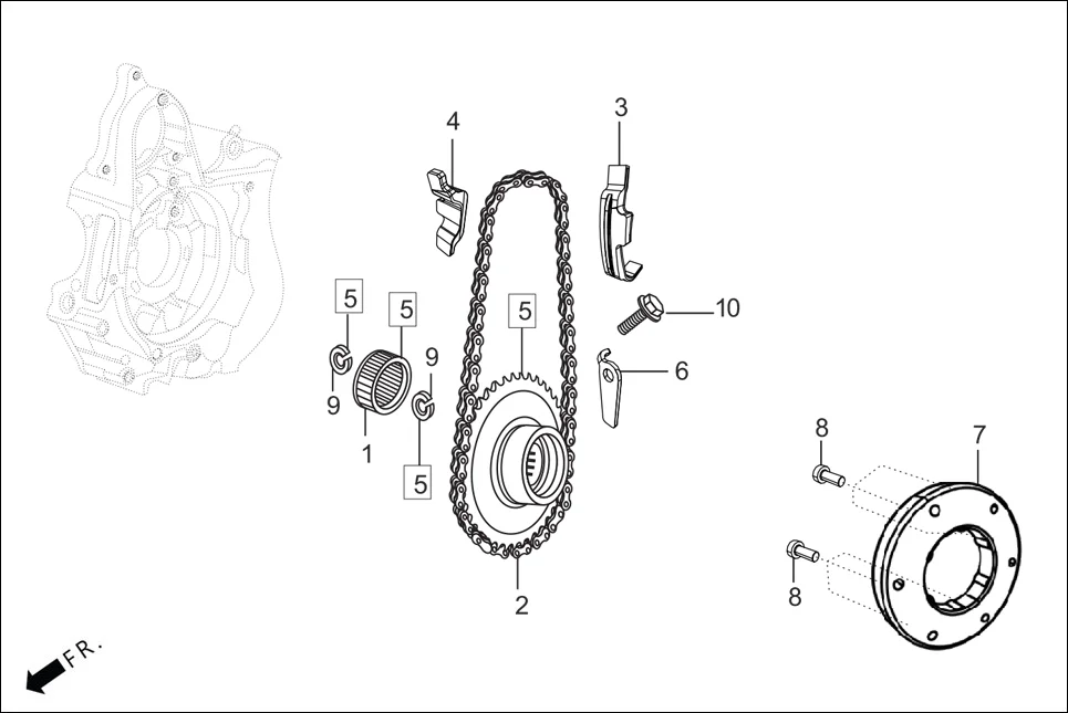 E-7B STARTING CLUTCH (SELF START)