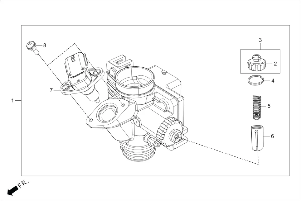 E-13-i3S THROTTLE BODY ASSY