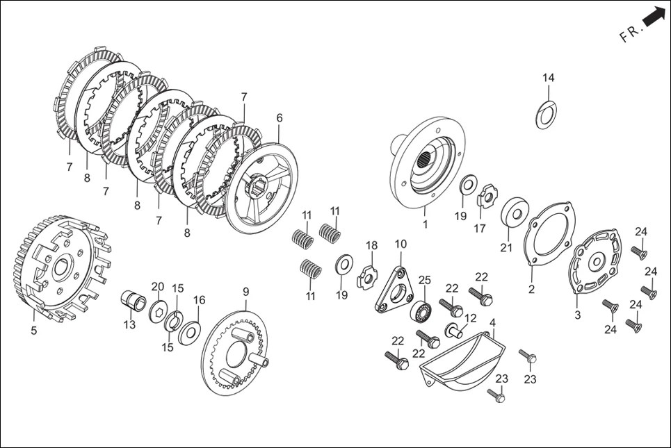 E-6B CLUTCH(3 LUG)