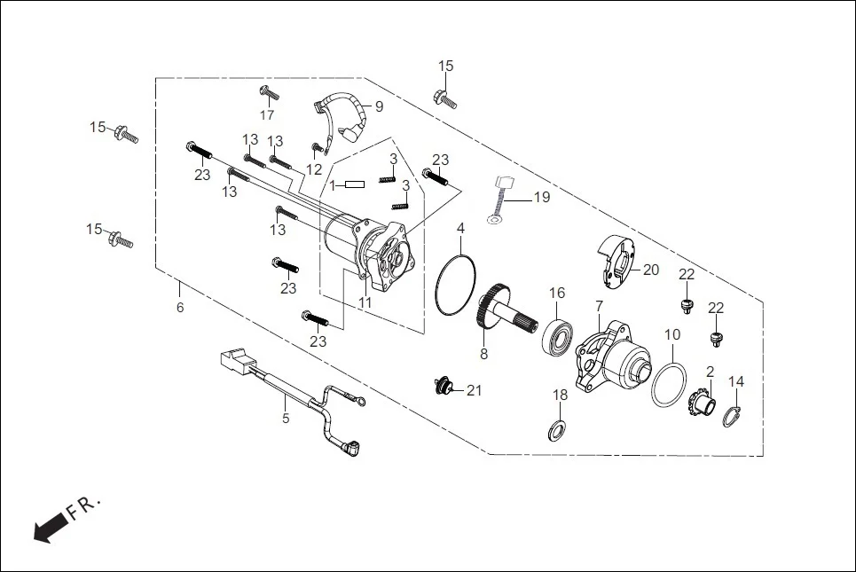E-7C-SELF STARTING MOTOR (SELF START)
