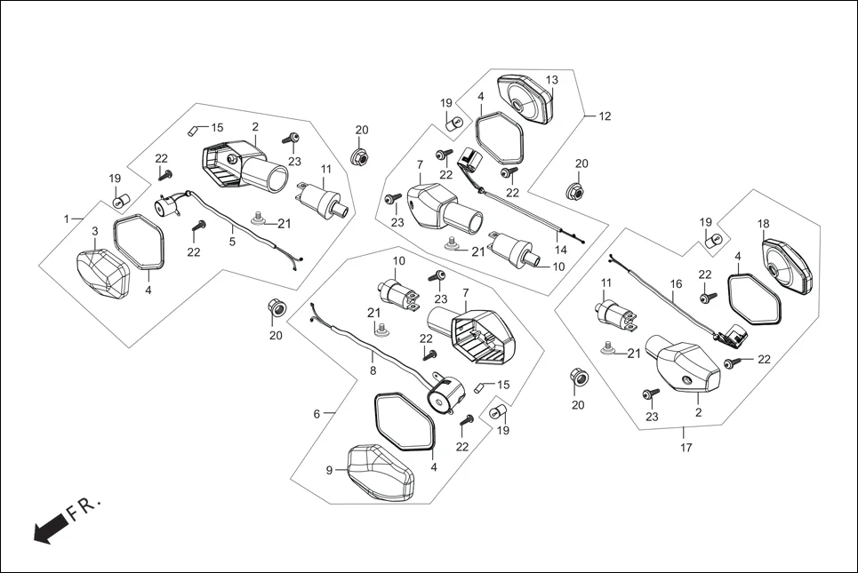F-22 WINKERS diagram showing 90380-MB2-000
