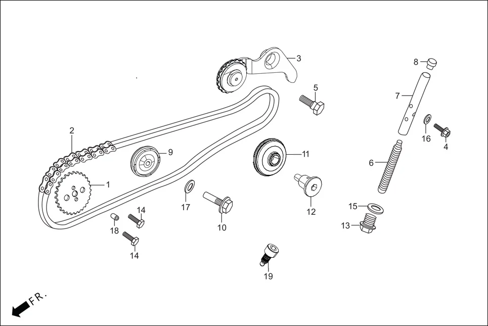 E-4 CAM CHAIN TENSIONER