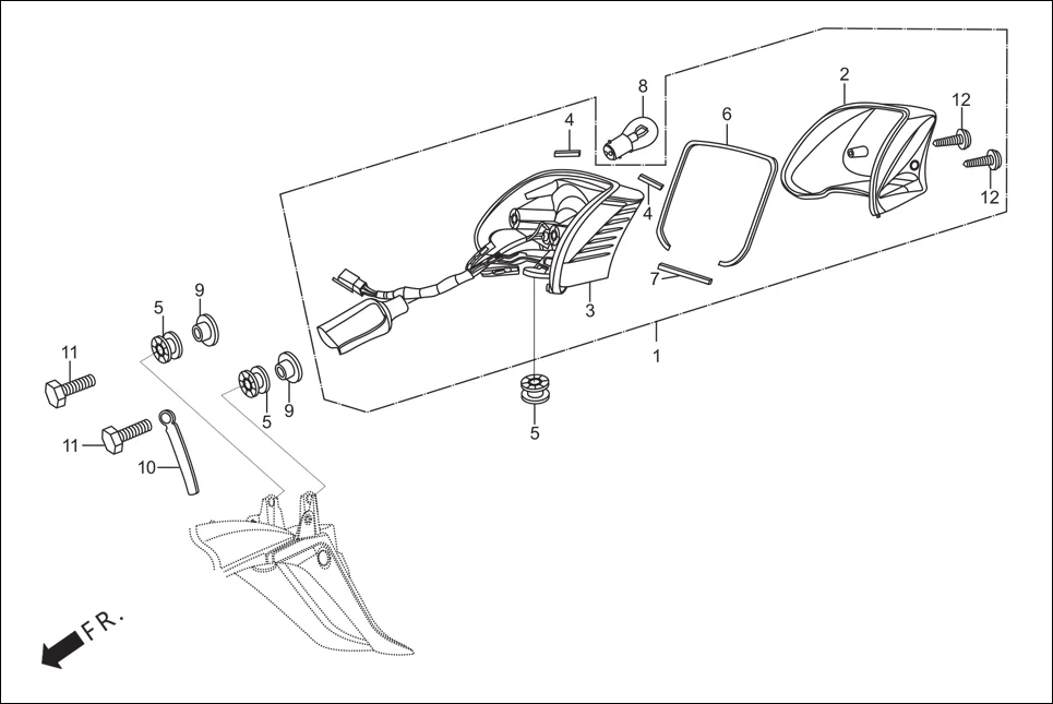 F-23 TAIL LIGHT diagram showing 33708-KST-941