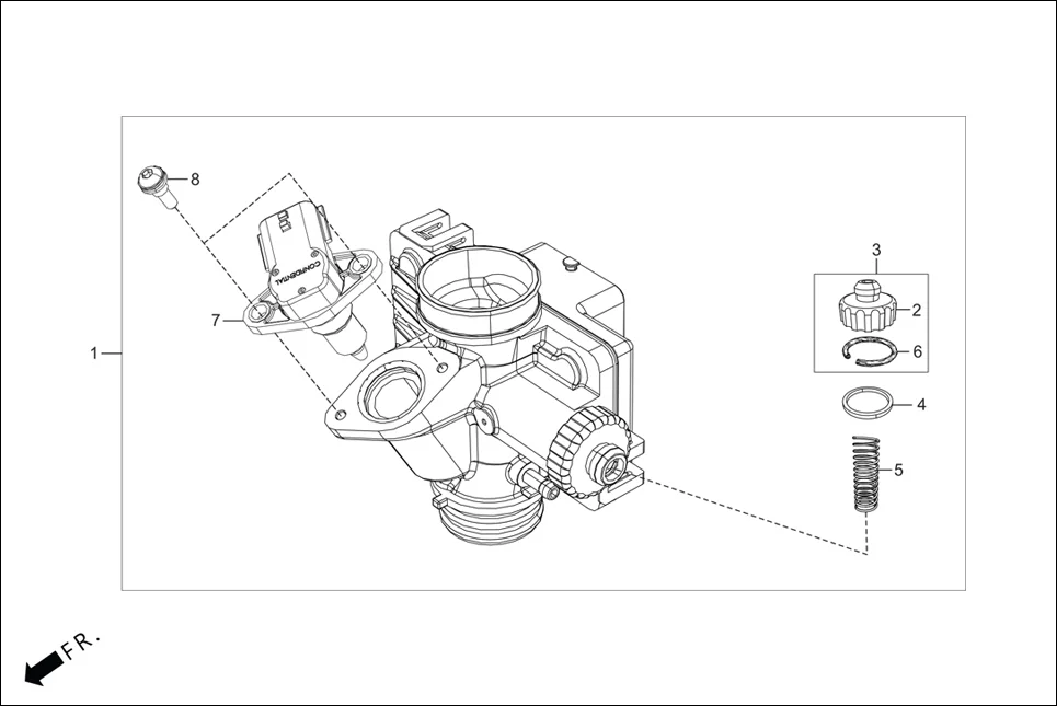 E-13-i3S THROTTLE BODY ASSY