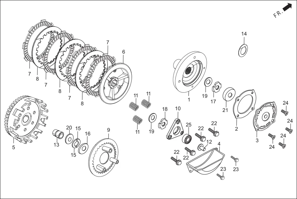 E-6B CLUTCH(3 LUG)