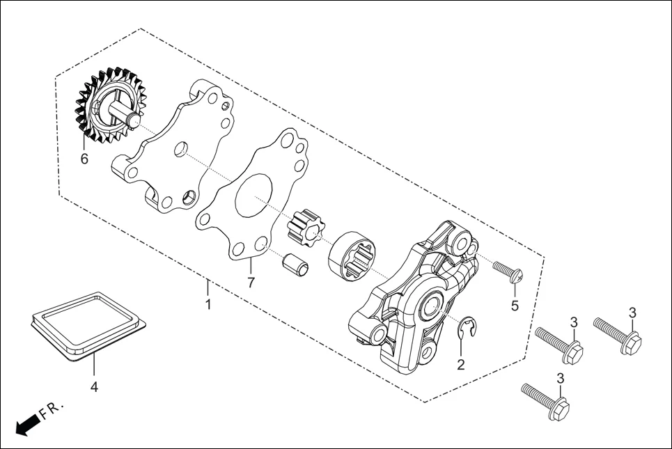 E-8A OIL PUMP