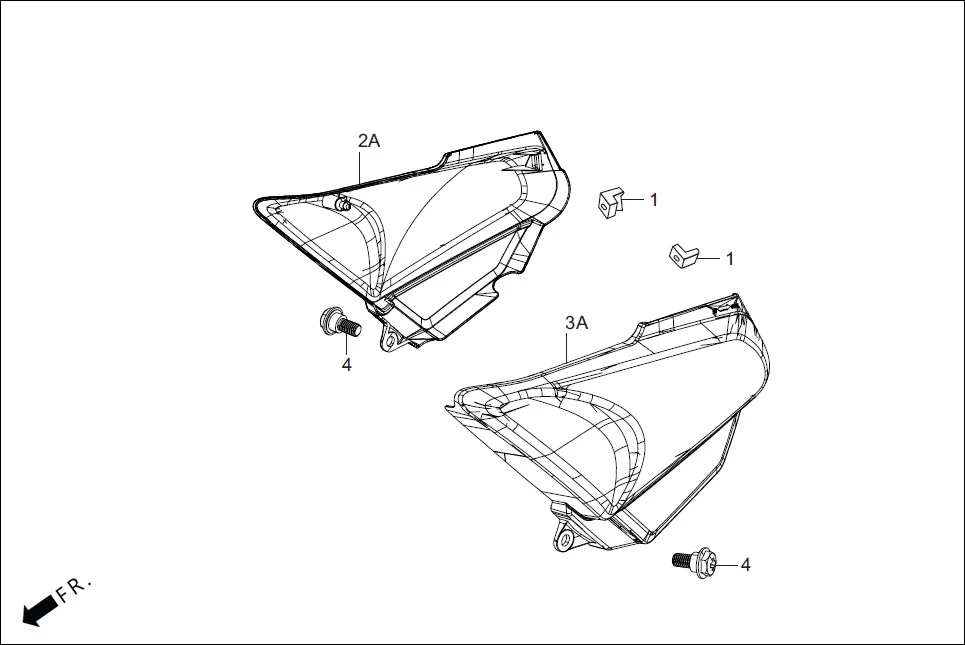 F-14A-i3S SIDE COVER diagram showing 83600-ACK-420S