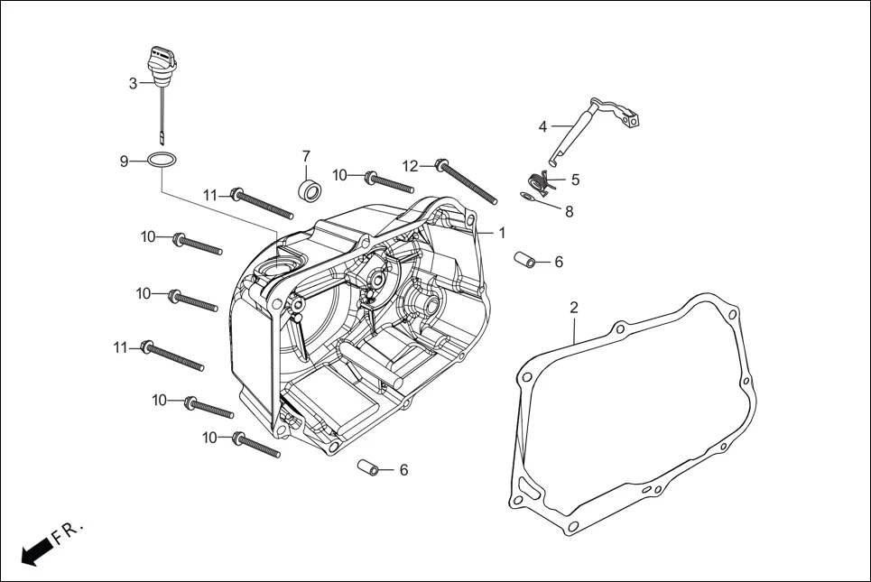 E-5 RIGHT CRANKCASE COVER
