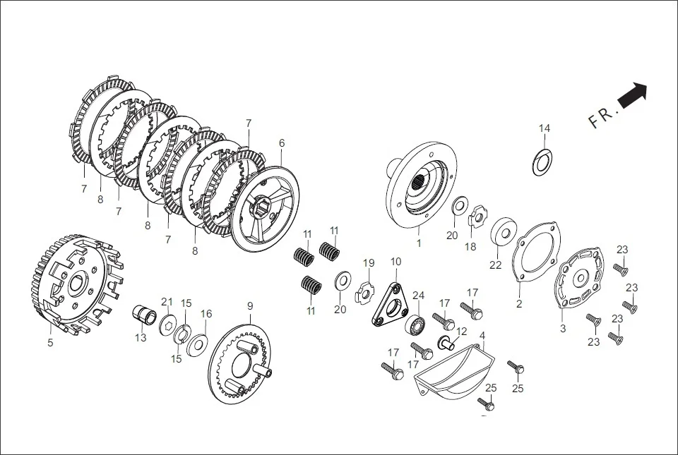 E-6 CLUTCH (3 LUG)