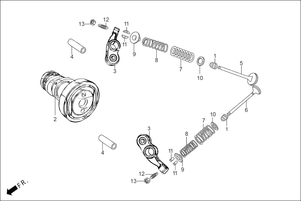 E-3 CAM SHAFT/VALVE