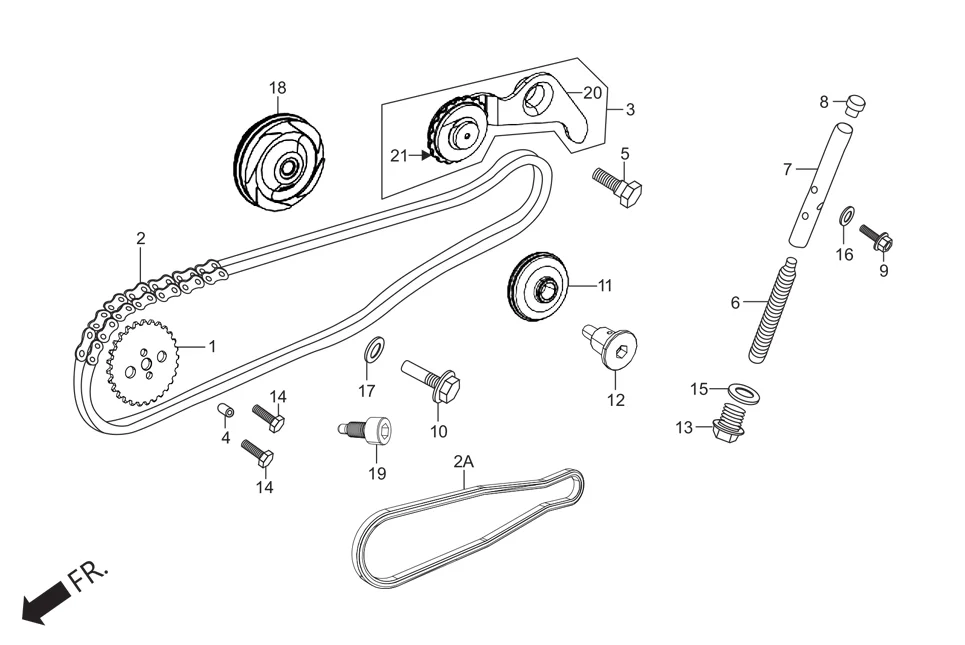 E-4 CAM CHAIN TENSIONER