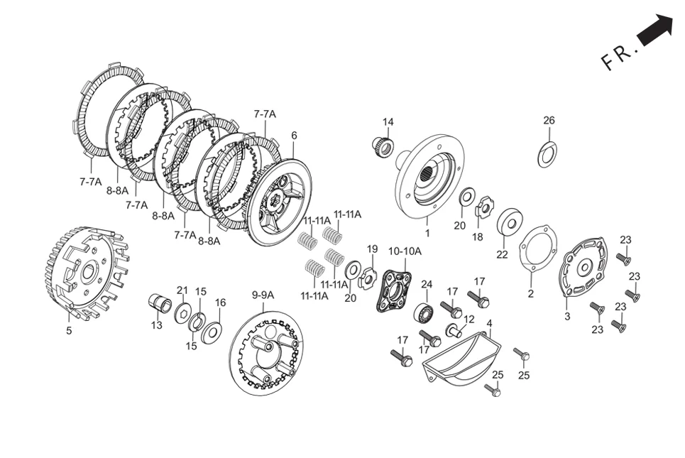 E-6A CLUTCH (4 LUG)