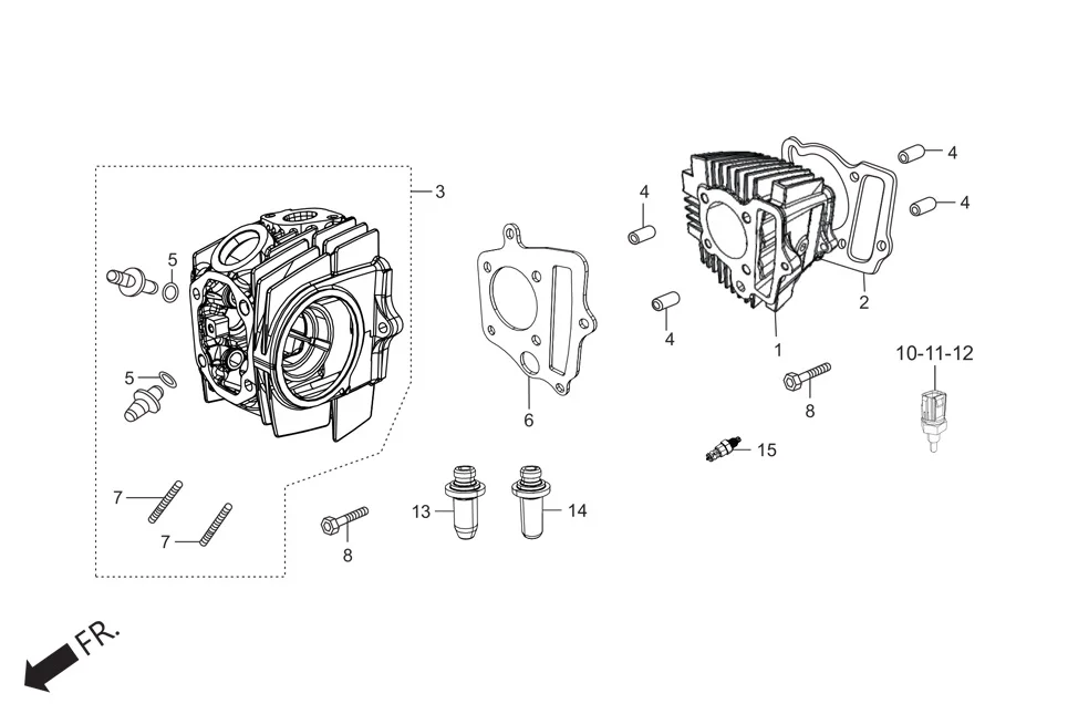 E-2-KICK CYLINDER/CYLINDER HEAD