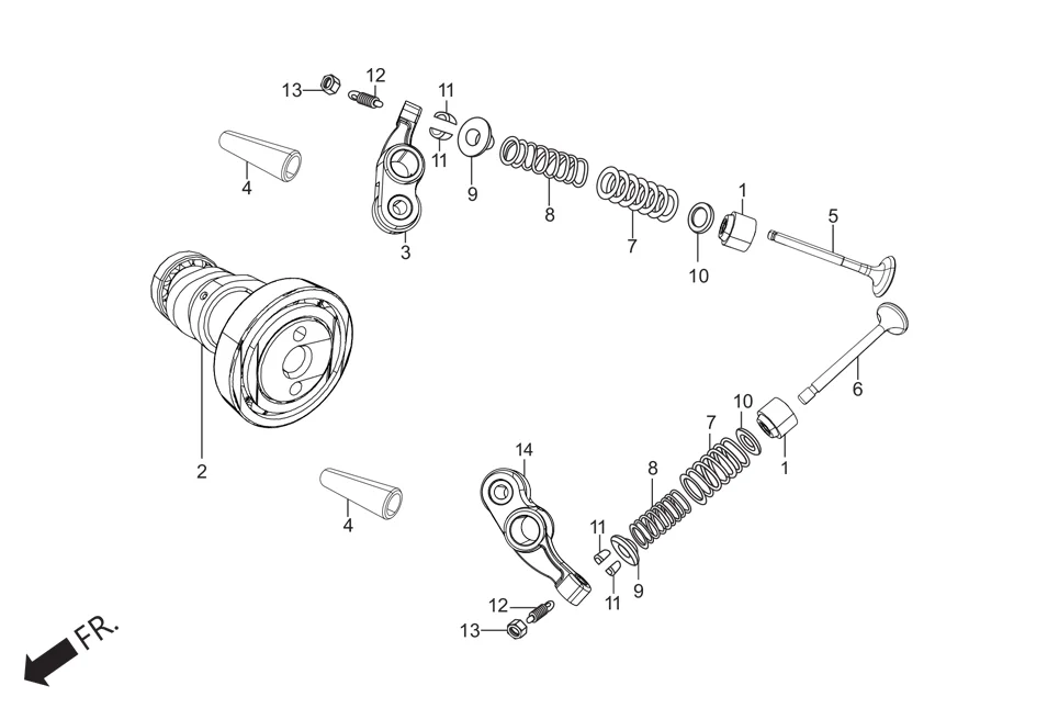 E-3 CAM SHAFT/VALVE