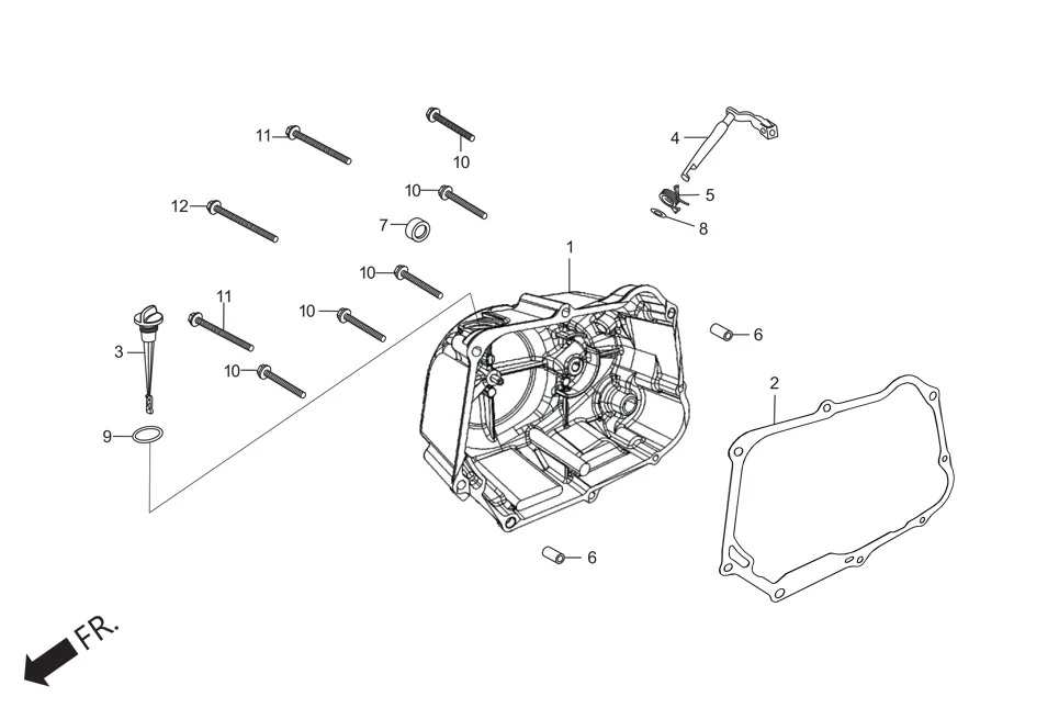 E-5 RIGHT CRANKCASE COVER