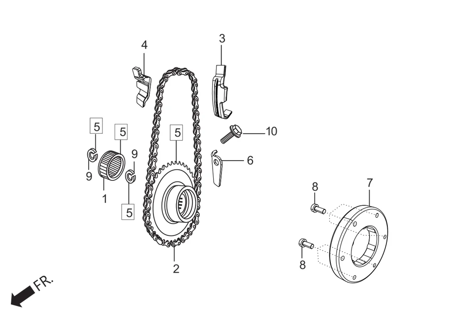 E-7B-SELF STARTING CLUTCH (SELF START)