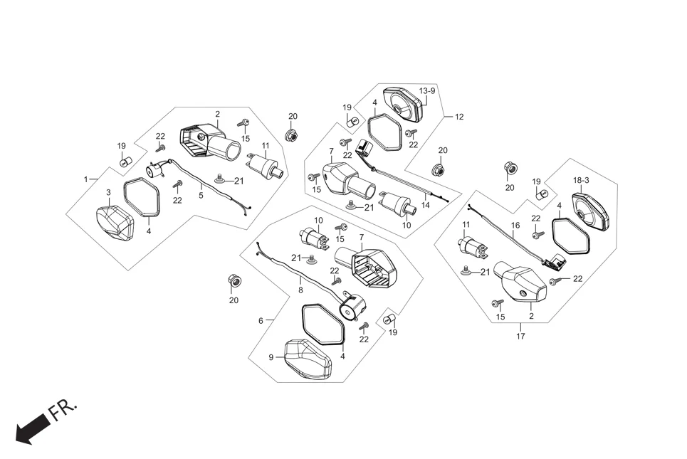 F-22 WINKERS diagram showing 90380-MB2-000