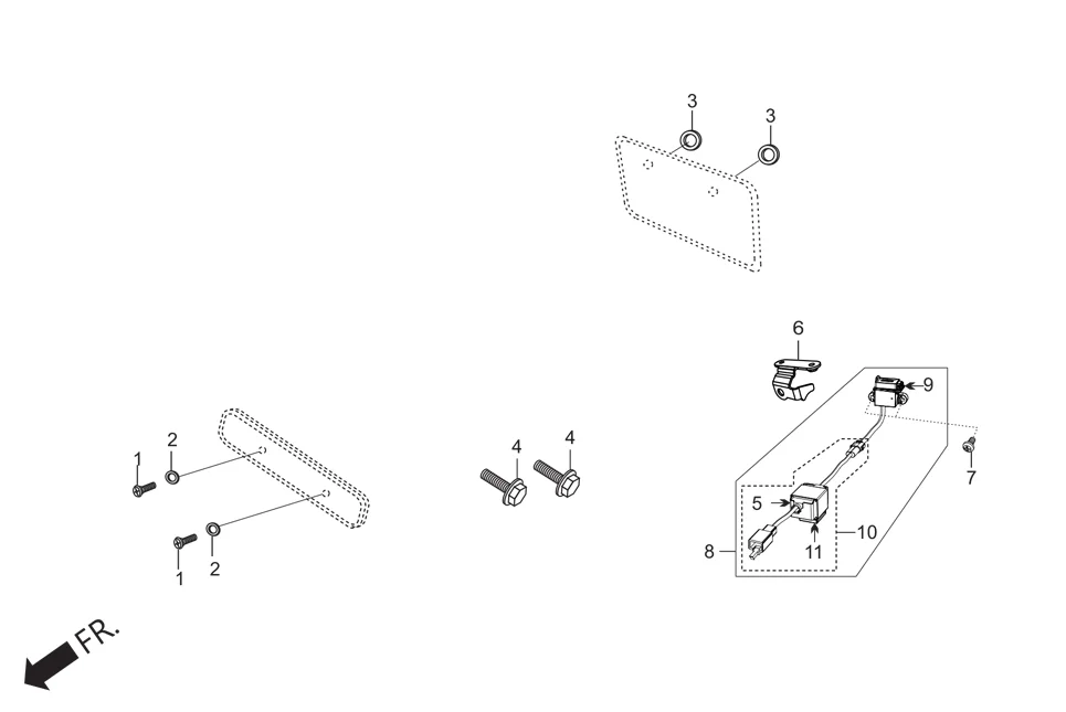 F-28A (OPTIONAL) assembly diagram for Hero HF DELUXE (JUNE,2025)