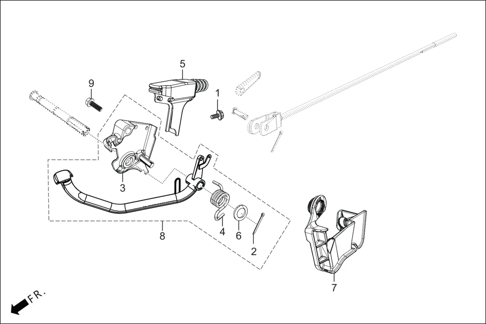 F-18A CBS ASSY. assembly diagram for Hero HF DLX -BF THB(Sept.,2024)