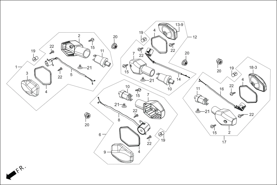 F-22 WINKERS assembly diagram for Hero HF DLX -BF THB(Sept.,2024)