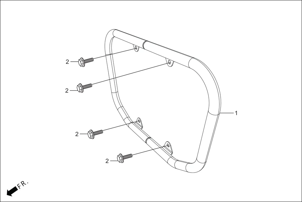 F-28-KICK GUARD ENGINE assembly diagram for Hero HF DLX -BF THB(Sept.,2024)