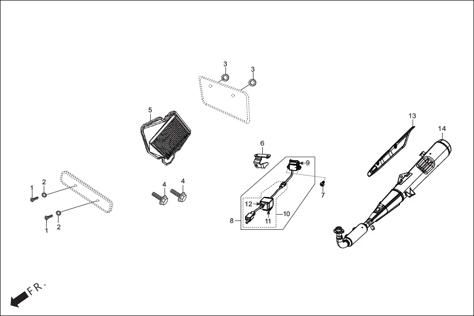 F-28A (OPTIONAL) assembly diagram for Hero HF DLX -BF THB(Sept.,2024)