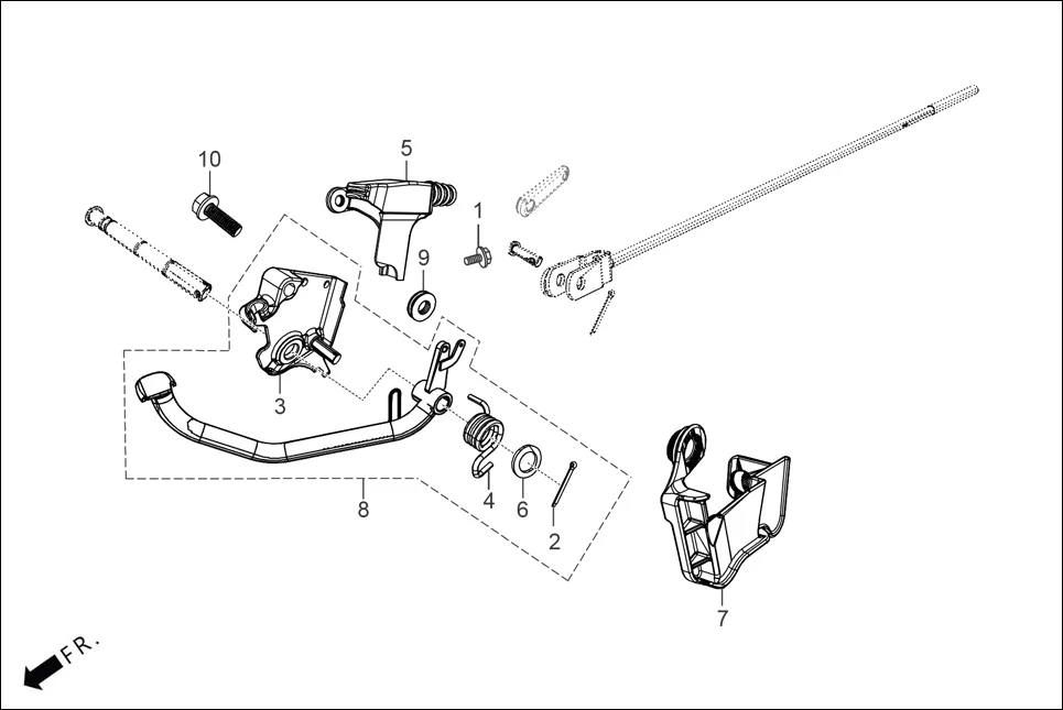 F-18A CBS ASSY. assembly diagram for Hero HF DELUXE BLACK_BF THB(Sept.,2024)