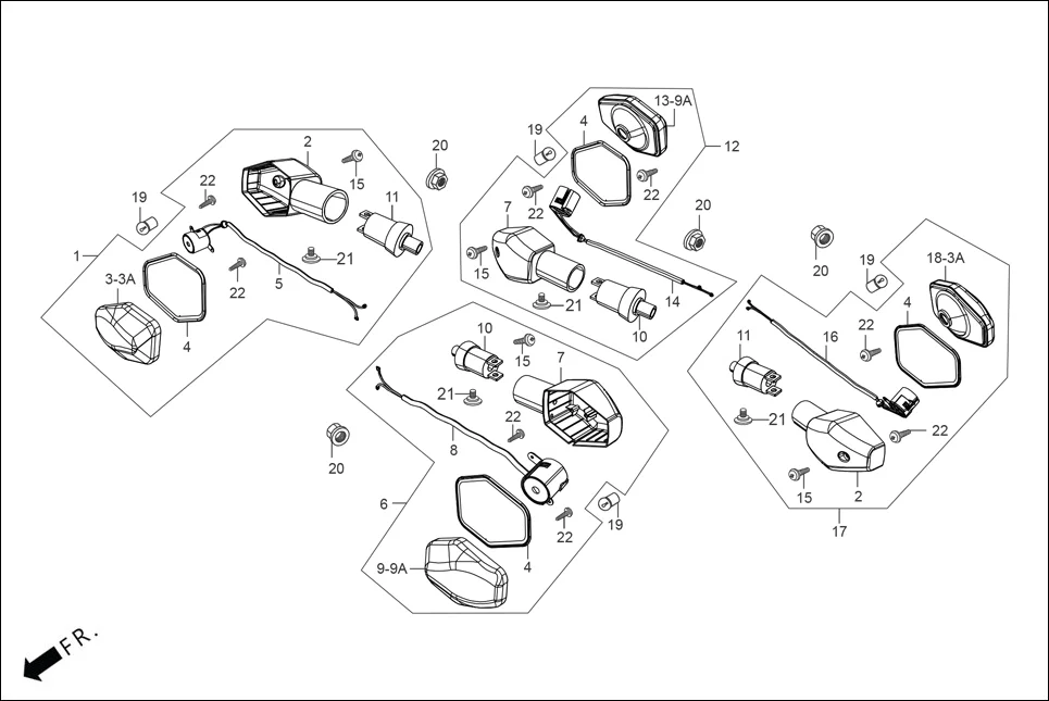 F-22 WINKERS assembly diagram for Hero HF DELUXE BLACK_BF THB(Sept.,2024)