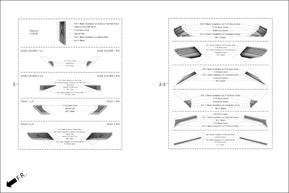 F-27-I SET STRIPE assembly diagram for Hero HF DELUXE BLACK_BF THB(Sept.,2024)