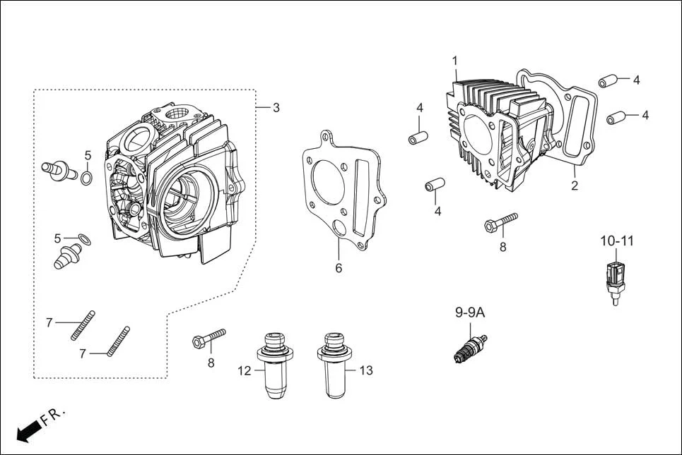 E-2 CYLINDER/CYLINDER HEAD