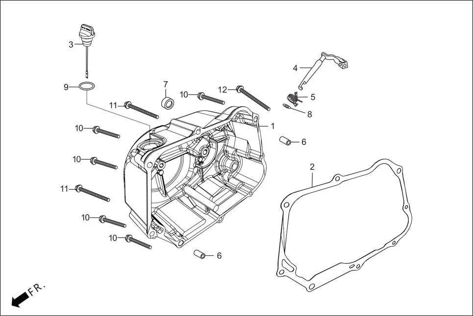 E-5 RIGHT CRANKCASE COVER