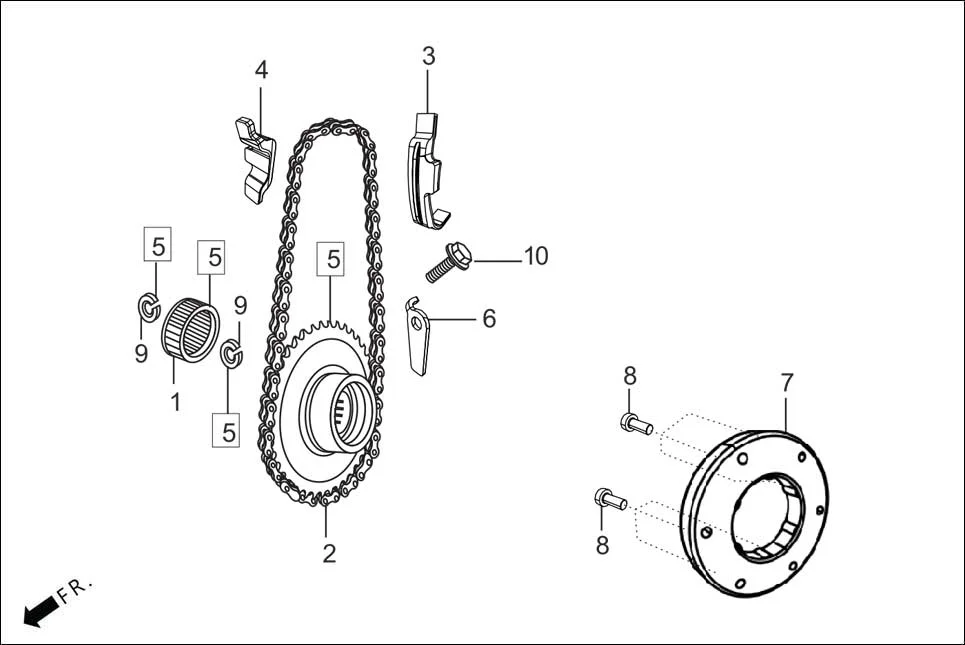 E-7B STARTING CLUTCH (SELF START)