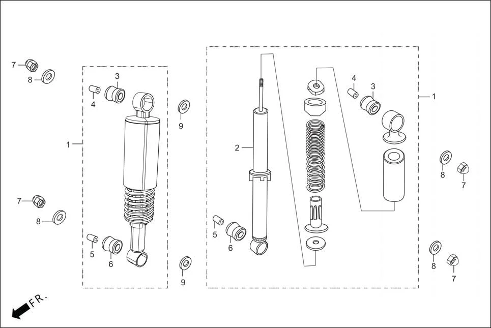 F-20 REAR CUSHION diagram showing 52495-AAD-501
