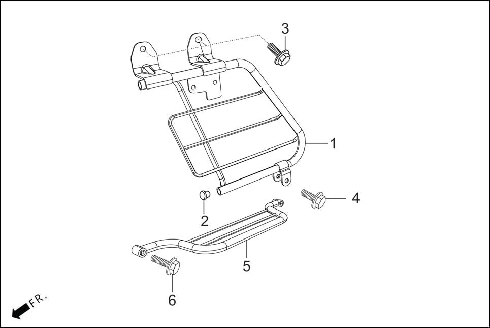 F-29 GUARD SARI assembly diagram for Hero HF DELUXE OBD2B(Apr., 2025)